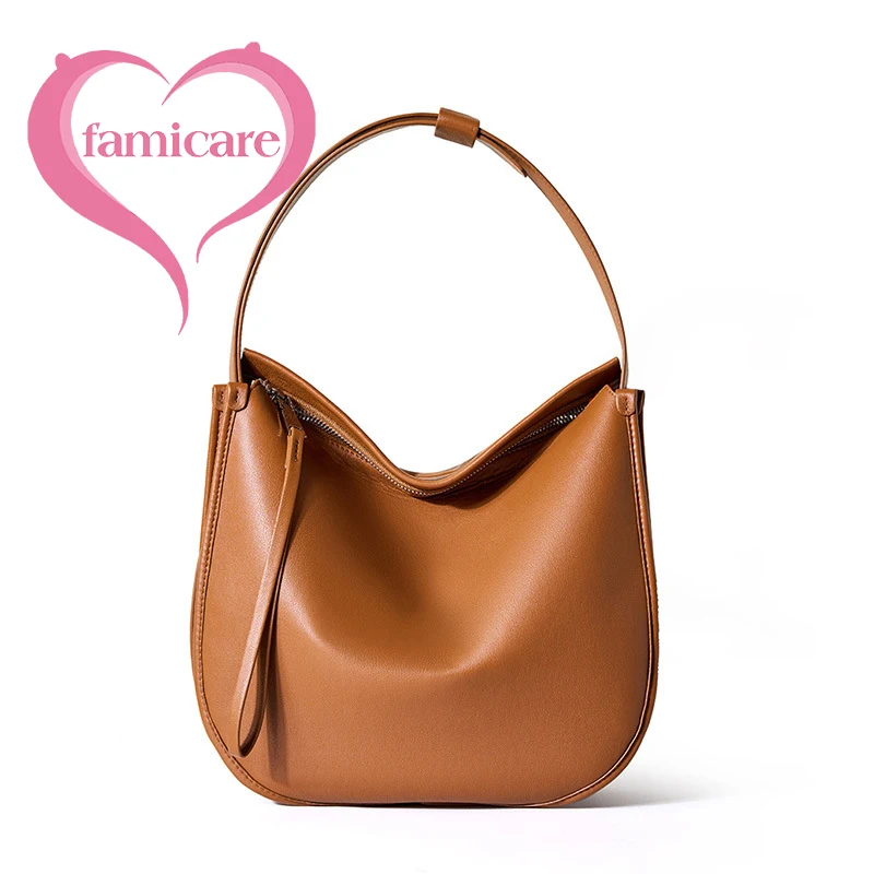 New Women Casual Split Leather Underarm Handbag Ladies Commuter Shoulder Crossbody Tofu Bag Fashionable Girl's Small Square Bags