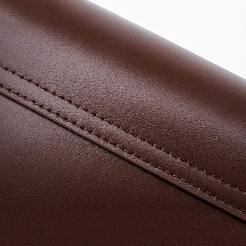 New Women Casual Split Leather Underarm Handbag Ladies Commuter Shoulder Crossbody Tofu Bag Fashionable Girl's Small Square Bags