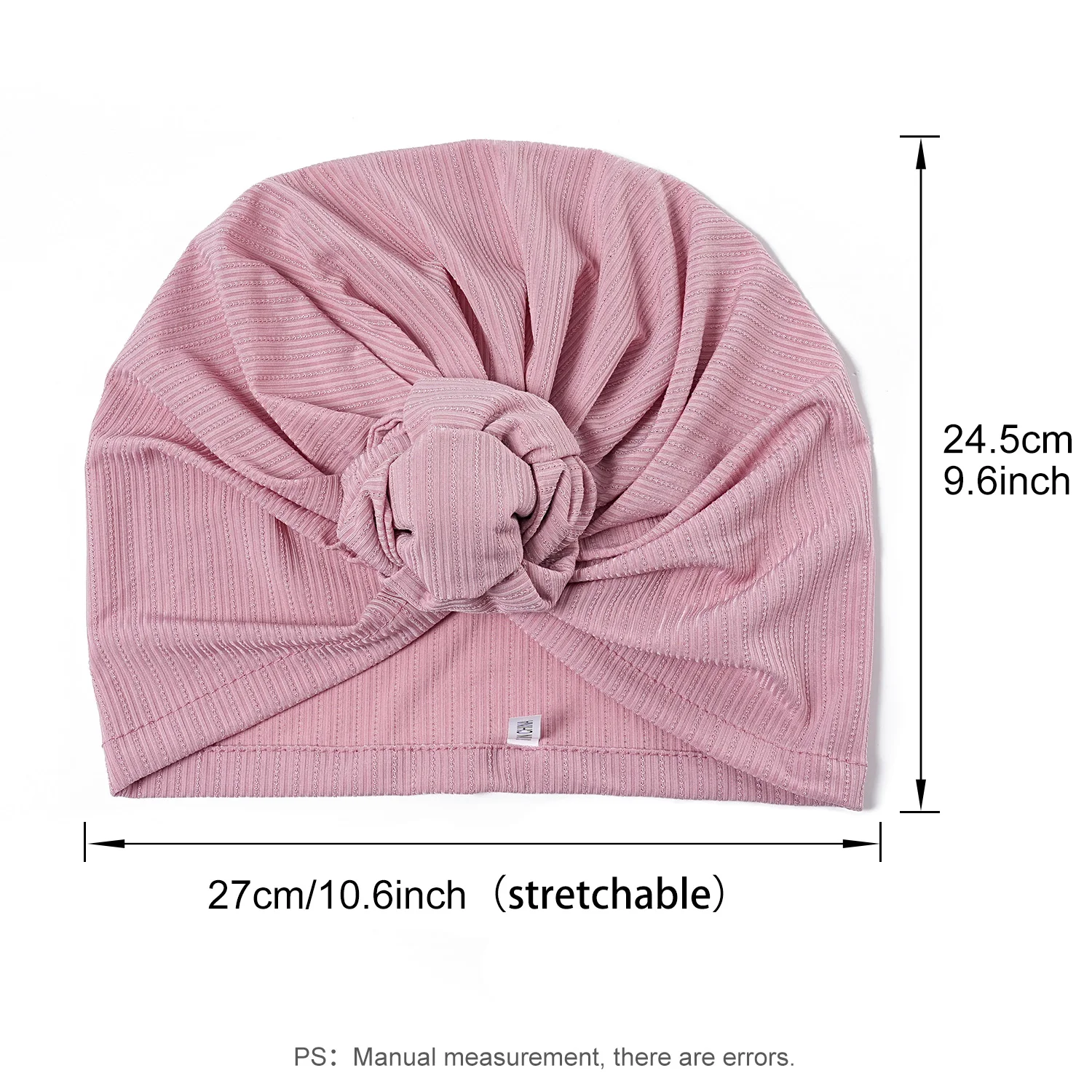 2024 Summer New Cotton Top Knot Flower Decor Headwrap Women Muslim Turban Hat Bonnet Beanie Headscarf Chemo Cap Bandanas