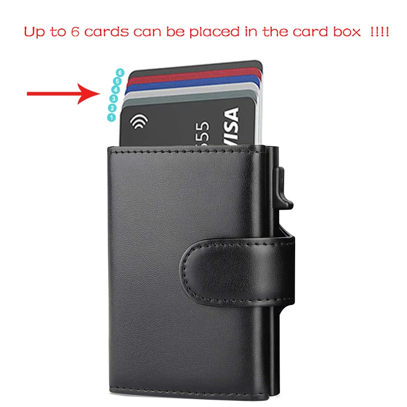 Rfid PU Leather Men Wallets Credit Card Holder Trifold Wallet Card Case Smart Slim Thin Coin Pocket Wallet for Daily Use