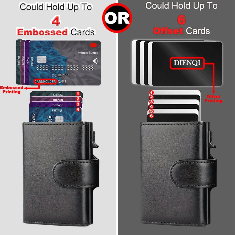 Rfid PU Leather Men Wallets Credit Card Holder Trifold Wallet Card Case Smart Slim Thin Coin Pocket Wallet for Daily Use
