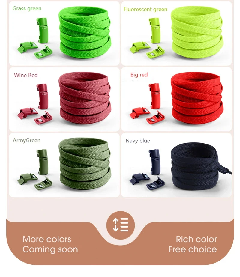 Magnetic Locking Shoelaces Without Ties Sneakers Elastic Laces Children Adults No Tie Shoe Laces Shoe Accessories 1Pair