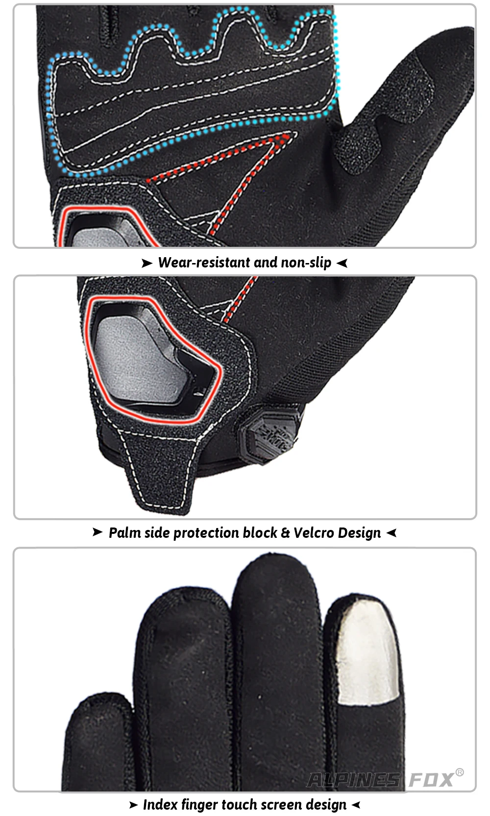 SUOMY Summer Women Pink Motorcycle Gloves Lady Purple Full Finger Motocross Gloves Men Touch Screen Cycling Gloves XS-XXL