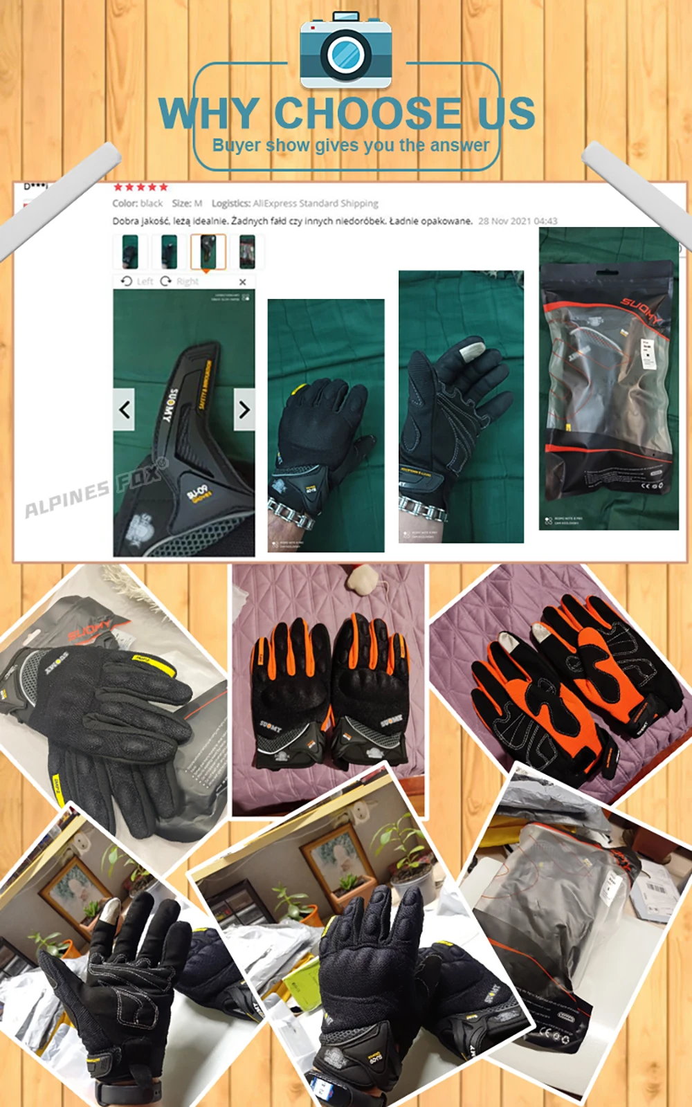SUOMY Summer Women Pink Motorcycle Gloves Lady Purple Full Finger Motocross Gloves Men Touch Screen Cycling Gloves XS-XXL