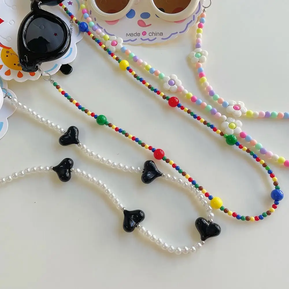 2Pcs/Set Spring Summer Kids Cat Eye Sunglasses Kawaii Fashion Sunscreen Eyeglasses with Eyeglass Chains Outdoor Children Eyewear