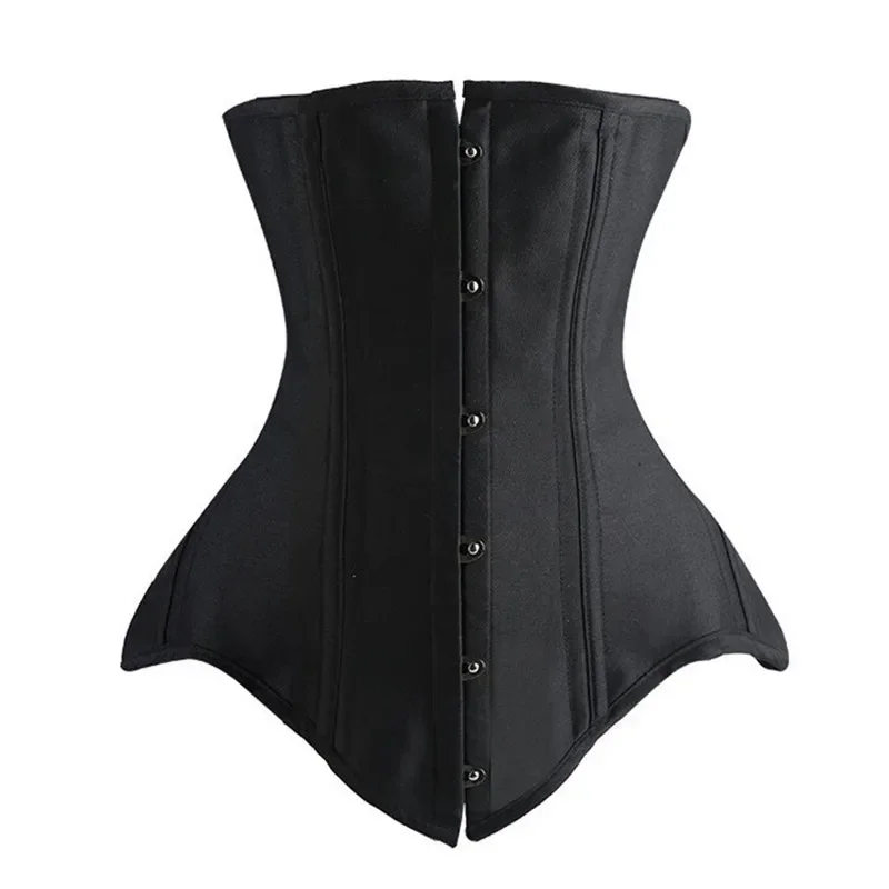 Underbust Corset 18 Spiral Steel Boned Body Shaper Woman Sexy Waist Control Long Torso Waist Cincher Corselet Top