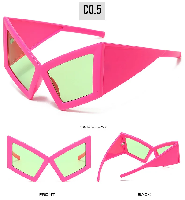 Fashion Oversized Cat Eye Sunglasses Women Men Big Frame 2026 Luxury Brand Vintage Sun Glasses For Ladies Eyewear Shades Goggles