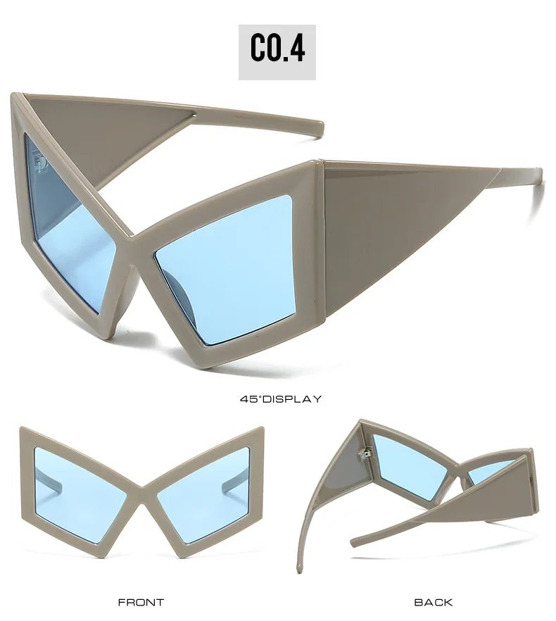 Fashion Oversized Cat Eye Sunglasses Women Men Big Frame 2026 Luxury Brand Vintage Sun Glasses For Ladies Eyewear Shades Goggles