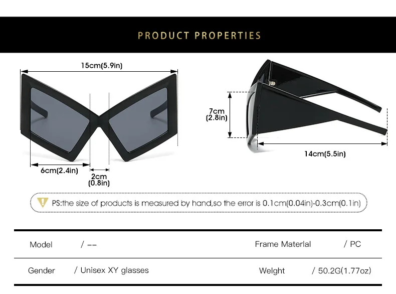 Fashion Oversized Cat Eye Sunglasses Women Men Big Frame 2026 Luxury Brand Vintage Sun Glasses For Ladies Eyewear Shades Goggles