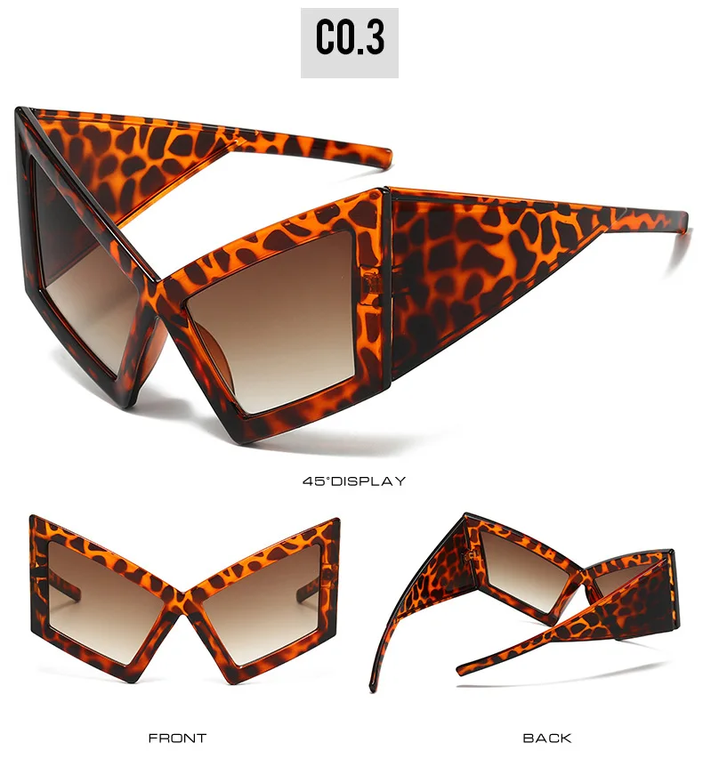 Fashion Oversized Cat Eye Sunglasses Women Men Big Frame 2026 Luxury Brand Vintage Sun Glasses For Ladies Eyewear Shades Goggles