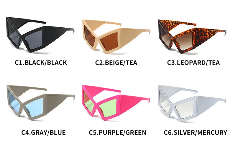 Fashion Oversized Cat Eye Sunglasses Women Men Big Frame 2026 Luxury Brand Vintage Sun Glasses For Ladies Eyewear Shades Goggles
