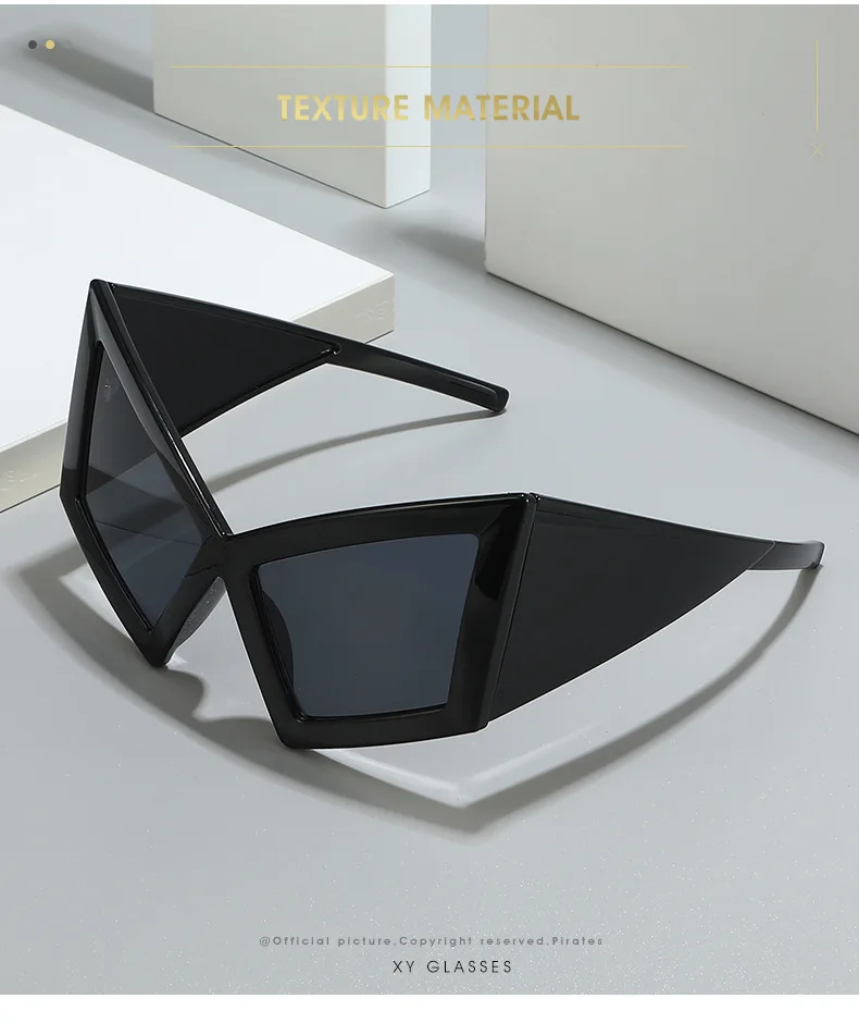 Fashion Oversized Cat Eye Sunglasses Women Men Big Frame 2026 Luxury Brand Vintage Sun Glasses For Ladies Eyewear Shades Goggles