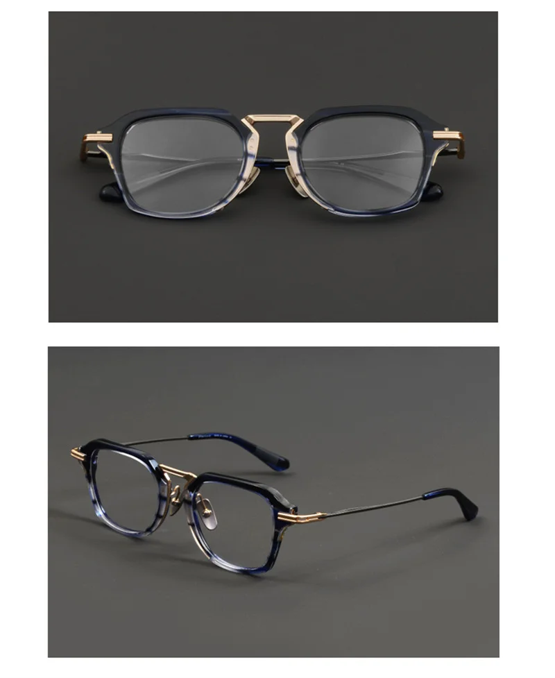 156MM Oversized Glasses Frame for Men Women Large Face Ultralight Titanium Acetate Retro Eyeglasses Classic Spectacles Eyewear