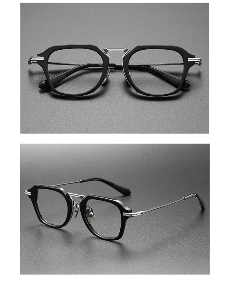 156MM Oversized Glasses Frame for Men Women Large Face Ultralight Titanium Acetate Retro Eyeglasses Classic Spectacles Eyewear