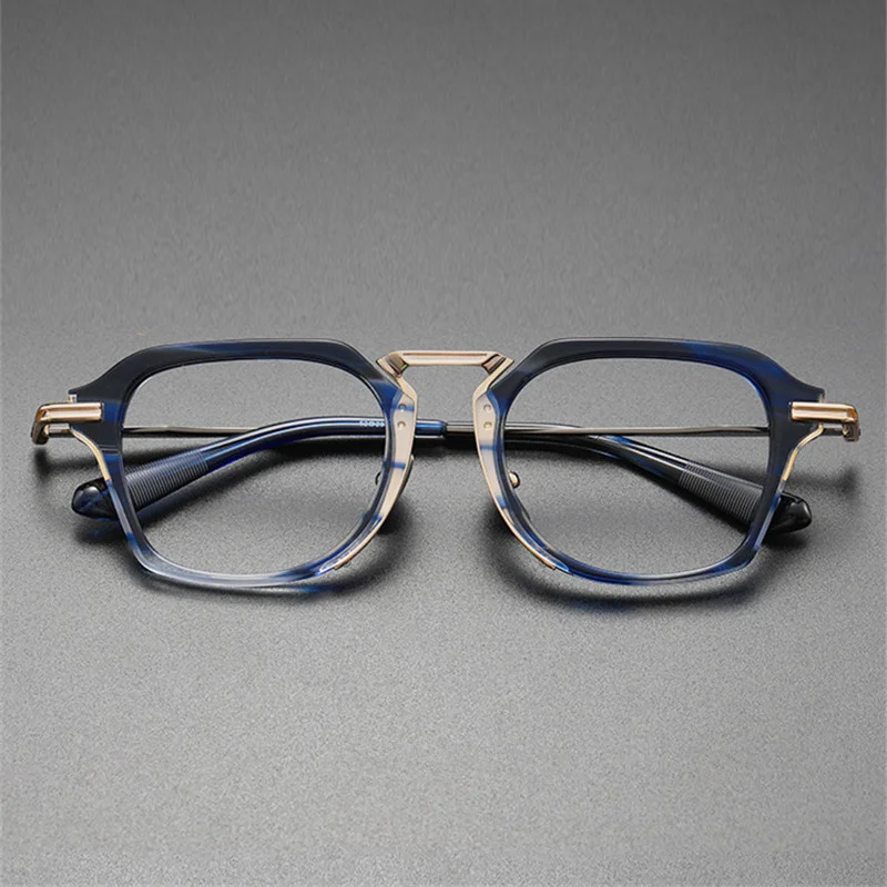 156MM Oversized Glasses Frame for Men Women Large Face Ultralight Titanium Acetate Retro Eyeglasses Classic Spectacles Eyewear