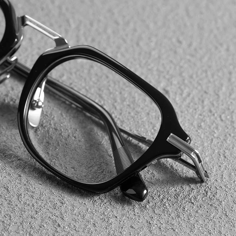 156MM Oversized Glasses Frame for Men Women Large Face Ultralight Titanium Acetate Retro Eyeglasses Classic Spectacles Eyewear