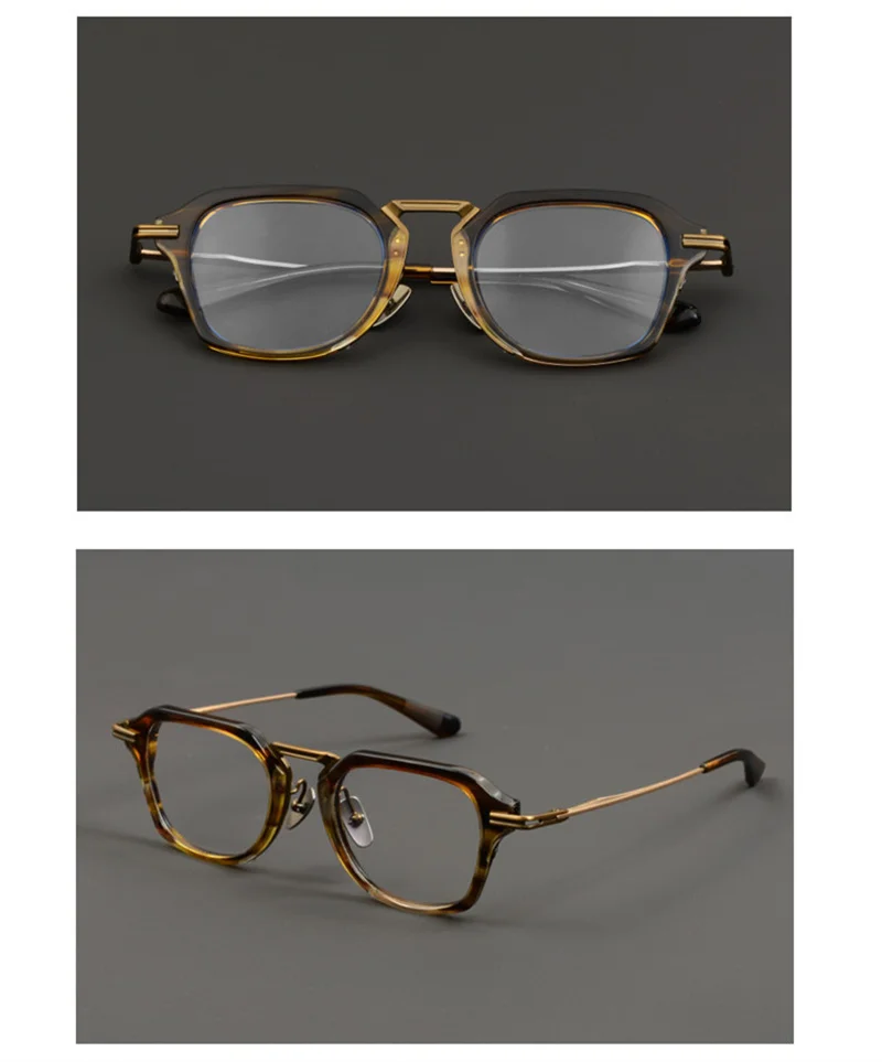 156MM Oversized Glasses Frame for Men Women Large Face Ultralight Titanium Acetate Retro Eyeglasses Classic Spectacles Eyewear