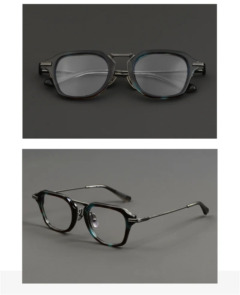 156MM Oversized Glasses Frame for Men Women Large Face Ultralight Titanium Acetate Retro Eyeglasses Classic Spectacles Eyewear