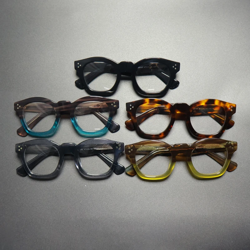 Gatenac Vintage Acetate Glasses Frame Men Retro High Quality Handmade Eyeglasses Frame Women Japan Designer Luxury Brand Eyewear