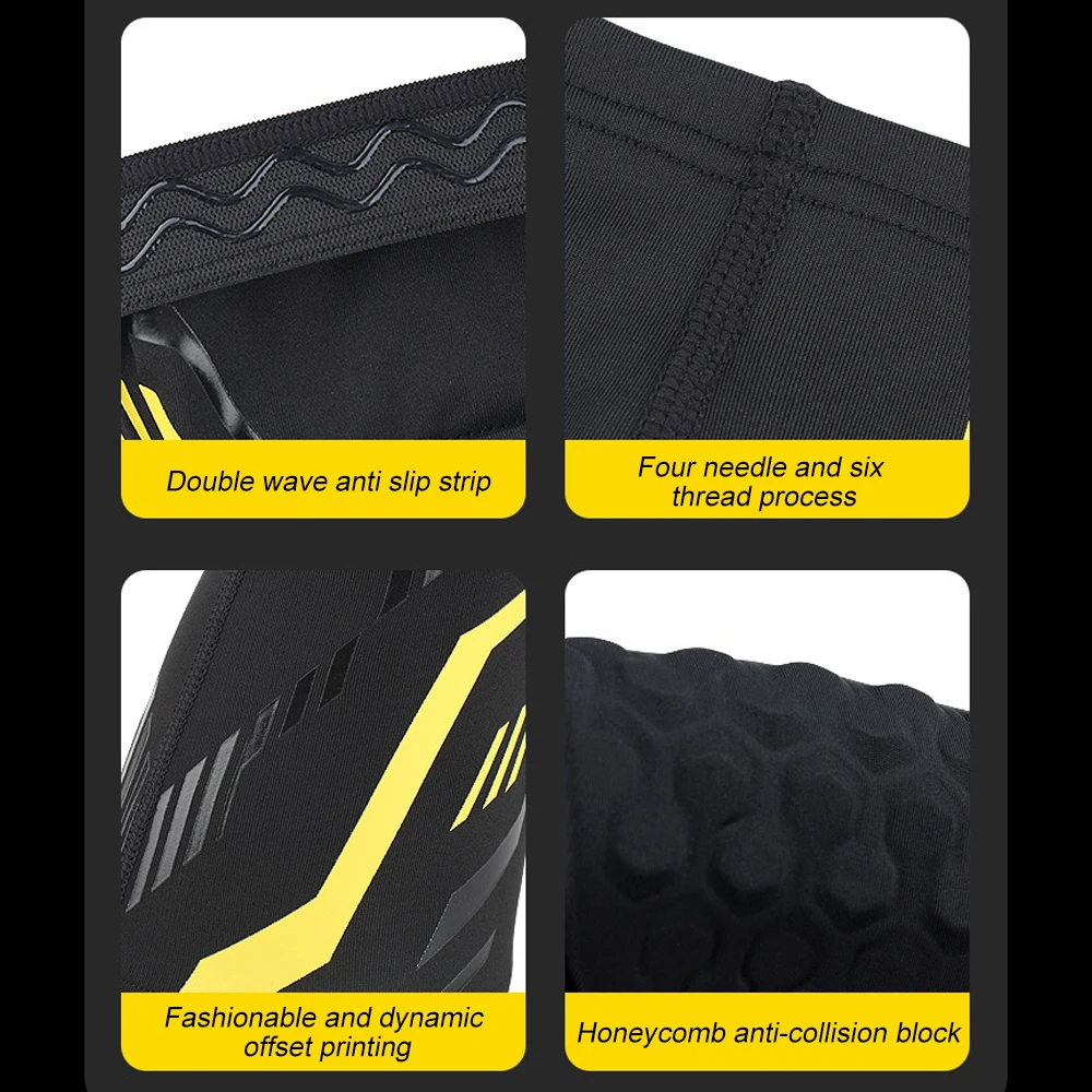 1 Pcs Professional Padded Arm Sleeves Crashproof Elbow Forearm Pads Compression Protection Support for Basketball Volleyball New