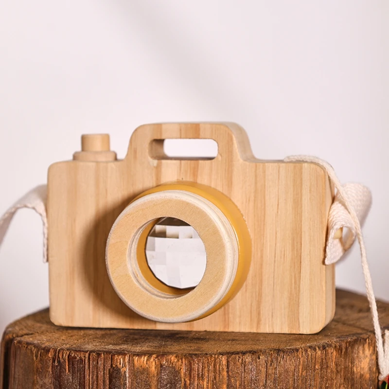 Baby Fashion Kaleidoscope Toys Wooden Colorful Camera Children Wooden Kids Montessori Toy Learning Early Educational Game Gifts