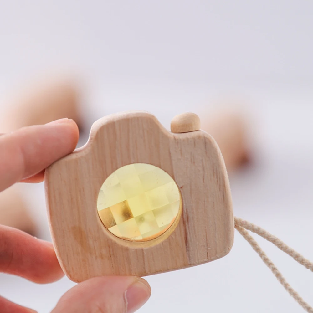 Baby Fashion Kaleidoscope Toys Wooden Colorful Camera Children Wooden Kids Montessori Toy Learning Early Educational Game Gifts