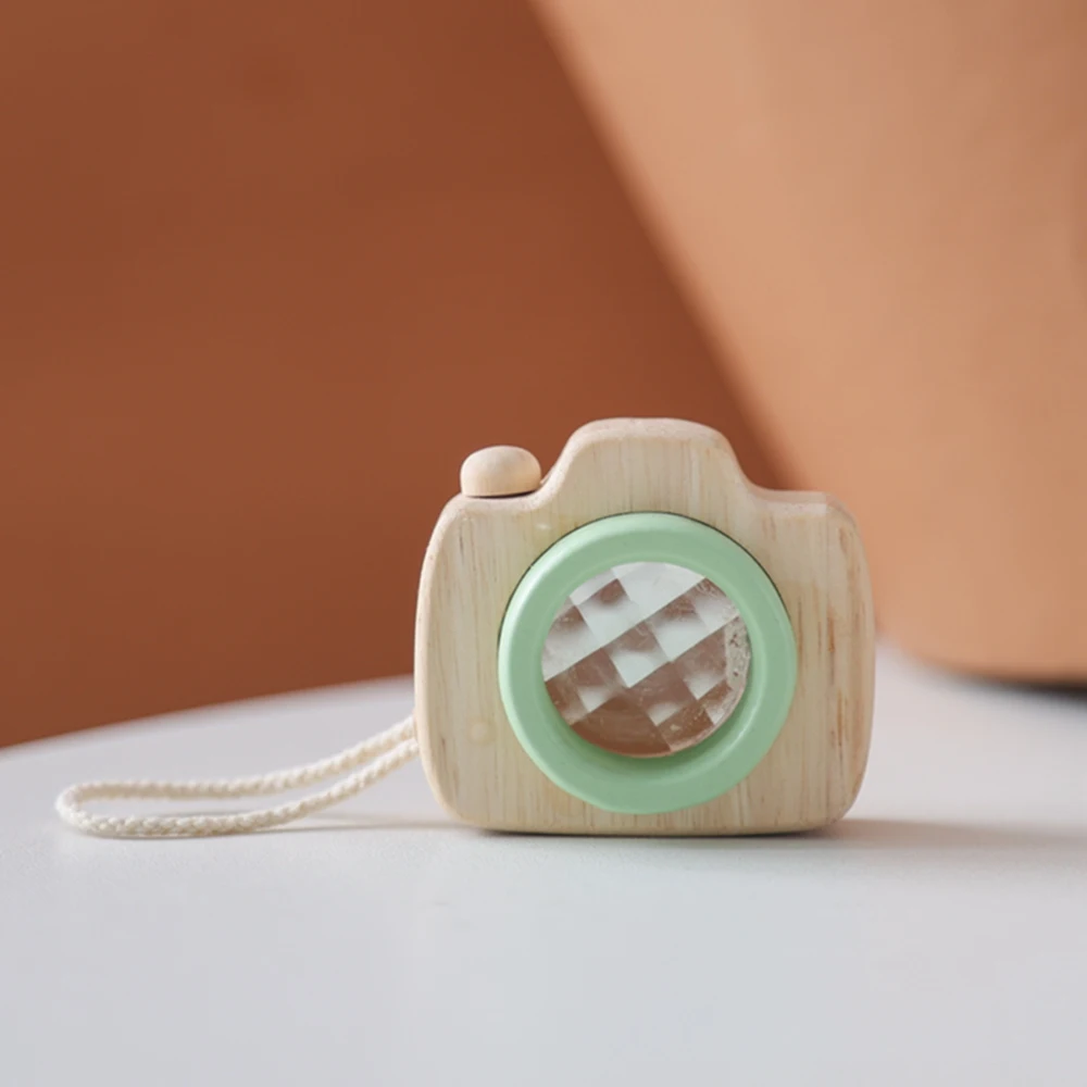 Baby Fashion Kaleidoscope Toys Wooden Colorful Camera Children Wooden Kids Montessori Toy Learning Early Educational Game Gifts