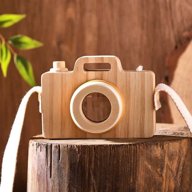 Baby Fashion Kaleidoscope Toys Wooden Colorful Camera Children Wooden Kids Montessori Toy Learning Early Educational Game Gifts