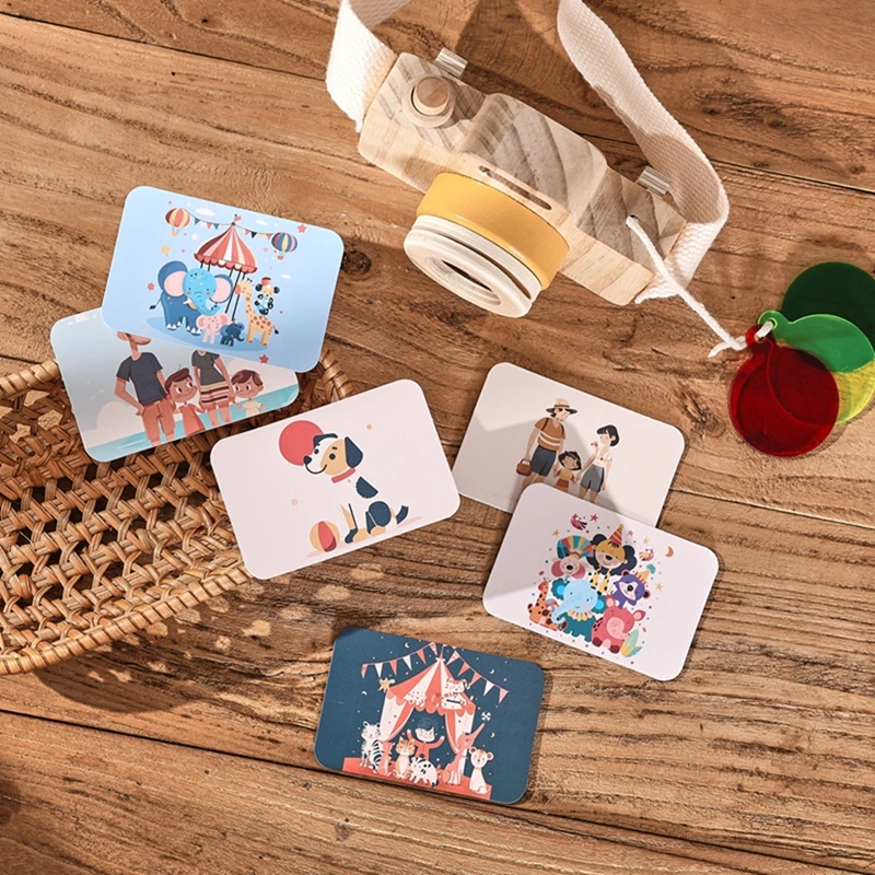 Baby Fashion Kaleidoscope Toys Wooden Colorful Camera Children Wooden Kids Montessori Toy Learning Early Educational Game Gifts