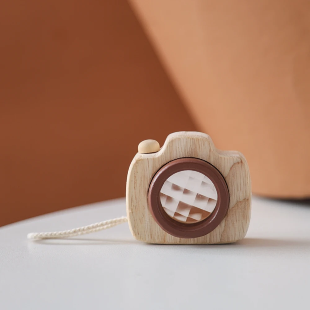 Baby Fashion Kaleidoscope Toys Wooden Colorful Camera Children Wooden Kids Montessori Toy Learning Early Educational Game Gifts