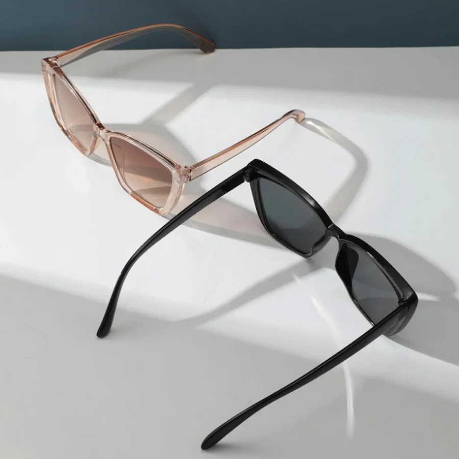 2PCS Cat Eye fashion Women Sunglasses Daily Holiday Beach Decorative Glasses