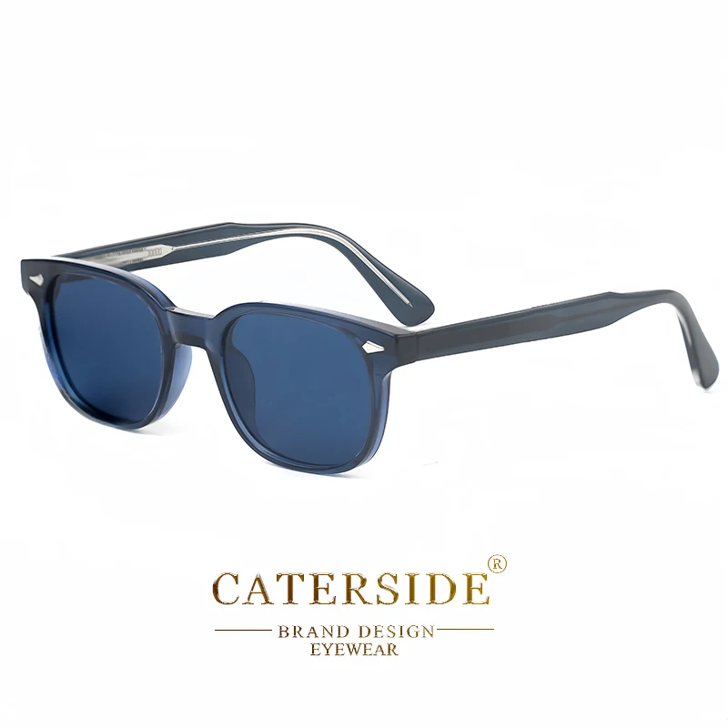 Caterside Retro Square Men's Sunglasses Propionic Pin Fashion Punk Sun Glasses Women's Travel Outdoor Party Event Eyewear UV400