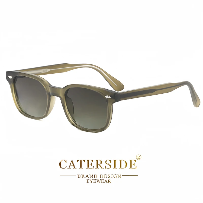 Caterside Retro Square Men's Sunglasses Propionic Pin Fashion Punk Sun Glasses Women's Travel Outdoor Party Event Eyewear UV400