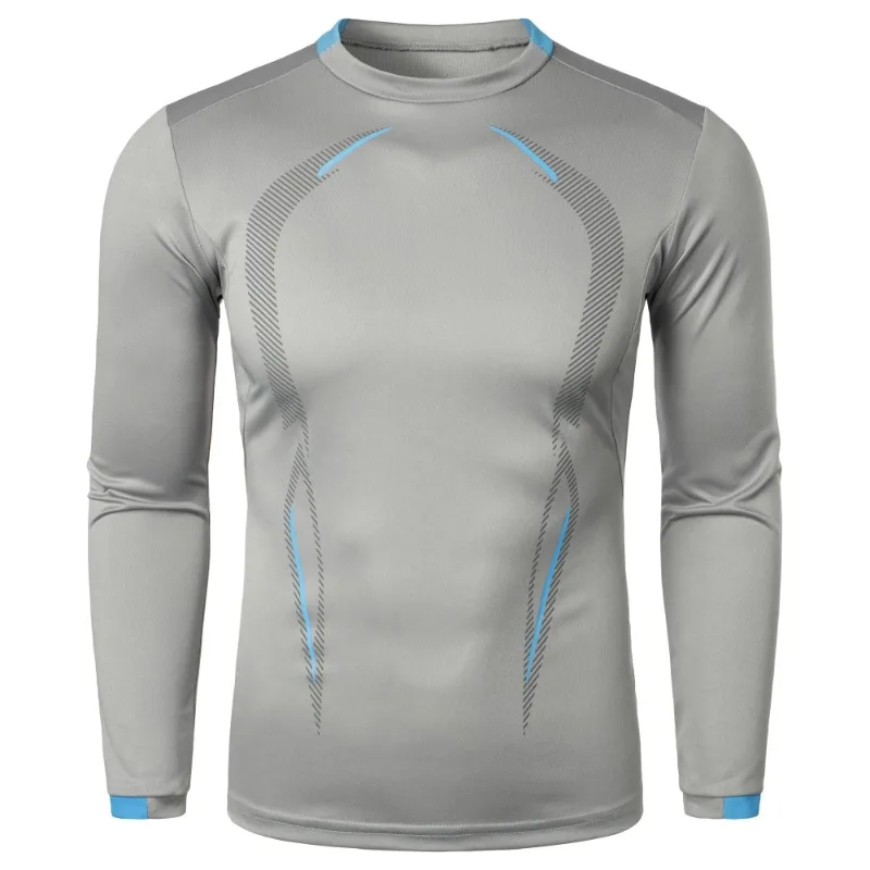 New Men's Sports Training Long Sleeve Quick-dry T-shirt Fitness Lightweight Streetwear Breathable Oversized T Shirts for Men