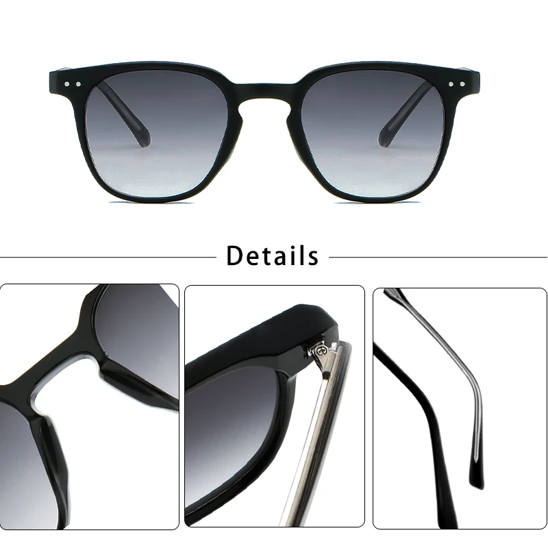 CATERSIDE Round Retro Sunglasses Men's Punk Fashion Brand Design Sun Glasses Women Travel Outdoor UV400 Shades Propionic Temple