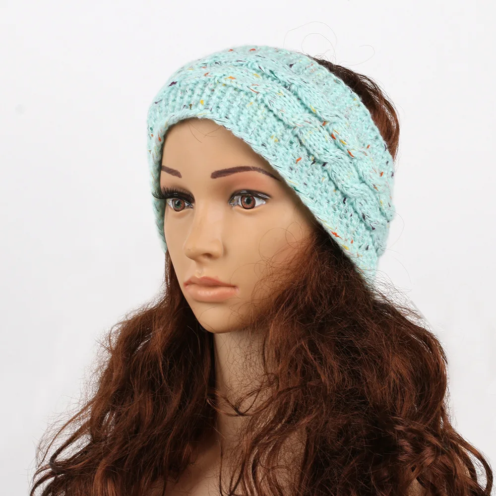 Headbands for Hair Woman Fleece Hair Accessories Winter Autumn Hair Bands Wool Knit Headband Warm Sports Hair Hoop Ear Muffs