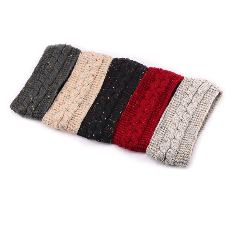 Headbands for Hair Woman Fleece Hair Accessories Winter Autumn Hair Bands Wool Knit Headband Warm Sports Hair Hoop Ear Muffs