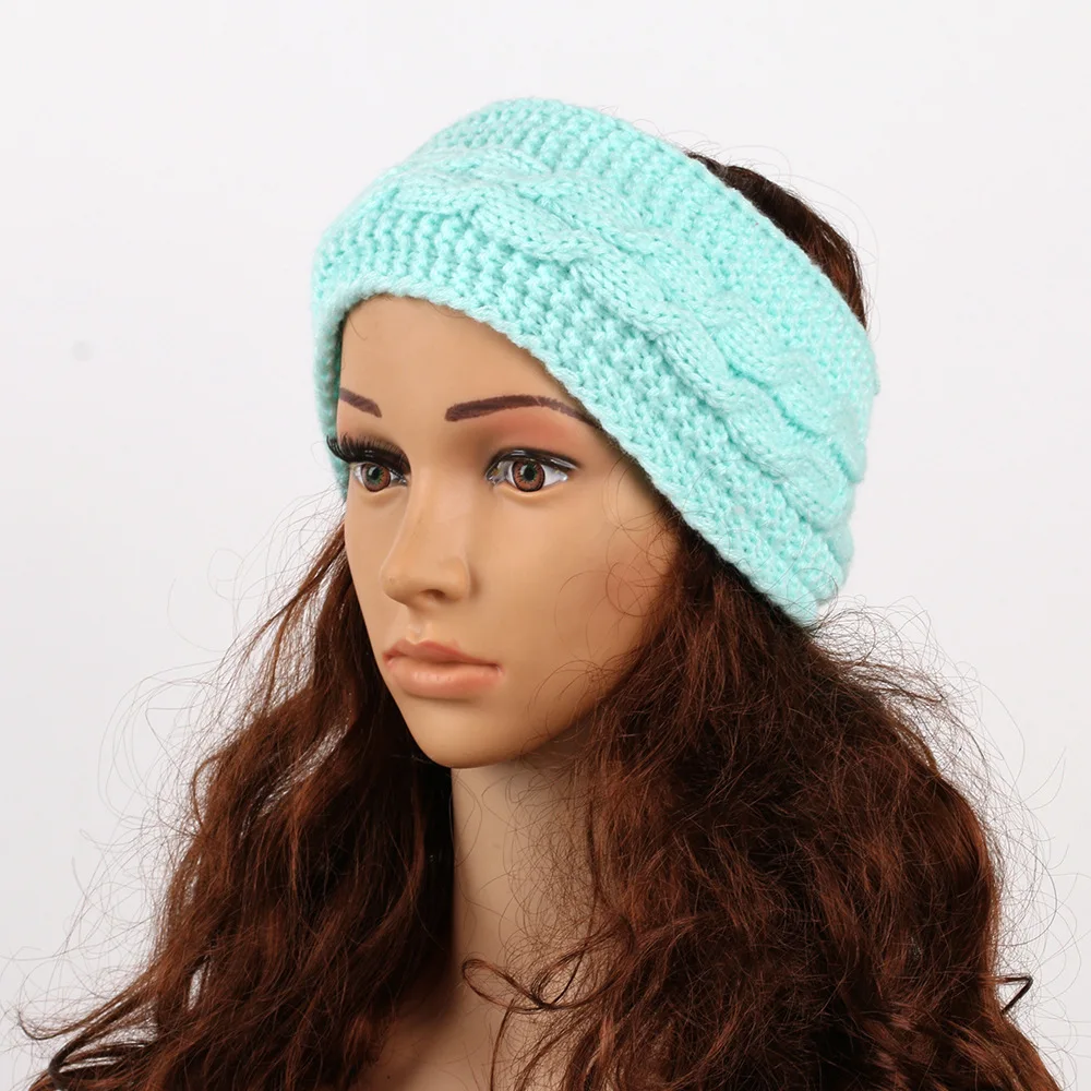 Headbands for Hair Woman Fleece Hair Accessories Winter Autumn Hair Bands Wool Knit Headband Warm Sports Hair Hoop Ear Muffs