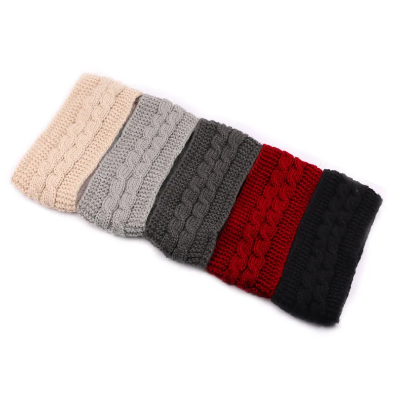 Headbands for Hair Woman Fleece Hair Accessories Winter Autumn Hair Bands Wool Knit Headband Warm Sports Hair Hoop Ear Muffs