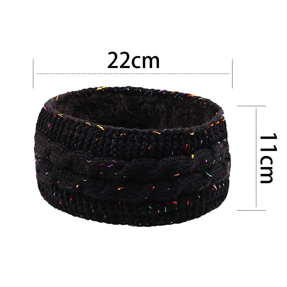 Headbands for Hair Woman Fleece Hair Accessories Winter Autumn Hair Bands Wool Knit Headband Warm Sports Hair Hoop Ear Muffs