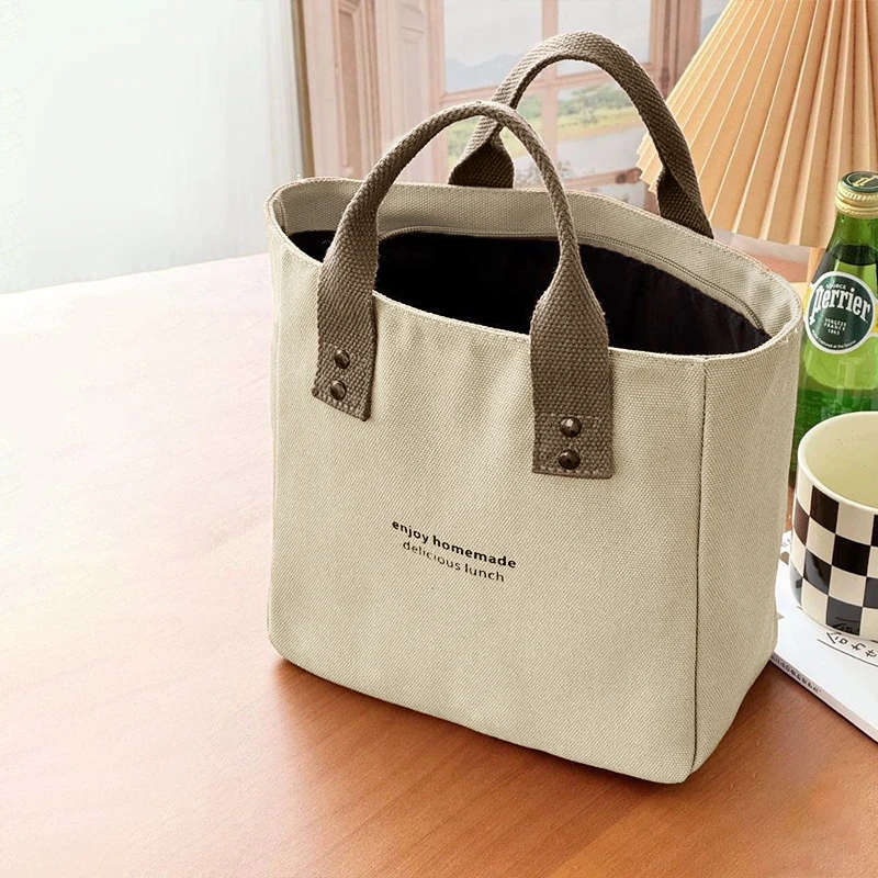 Women's Canvas Handbag Solid Color Women's Casual Large Capacity Travel Bag