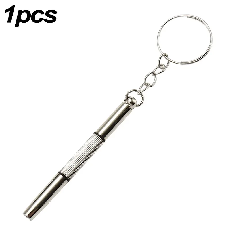 Mini Hand Glasses Screwdrivers 3-in-1 Spectacle Repair Kits Multifunction Sunglass Watch Glasses Screwdriver Set with Keychain