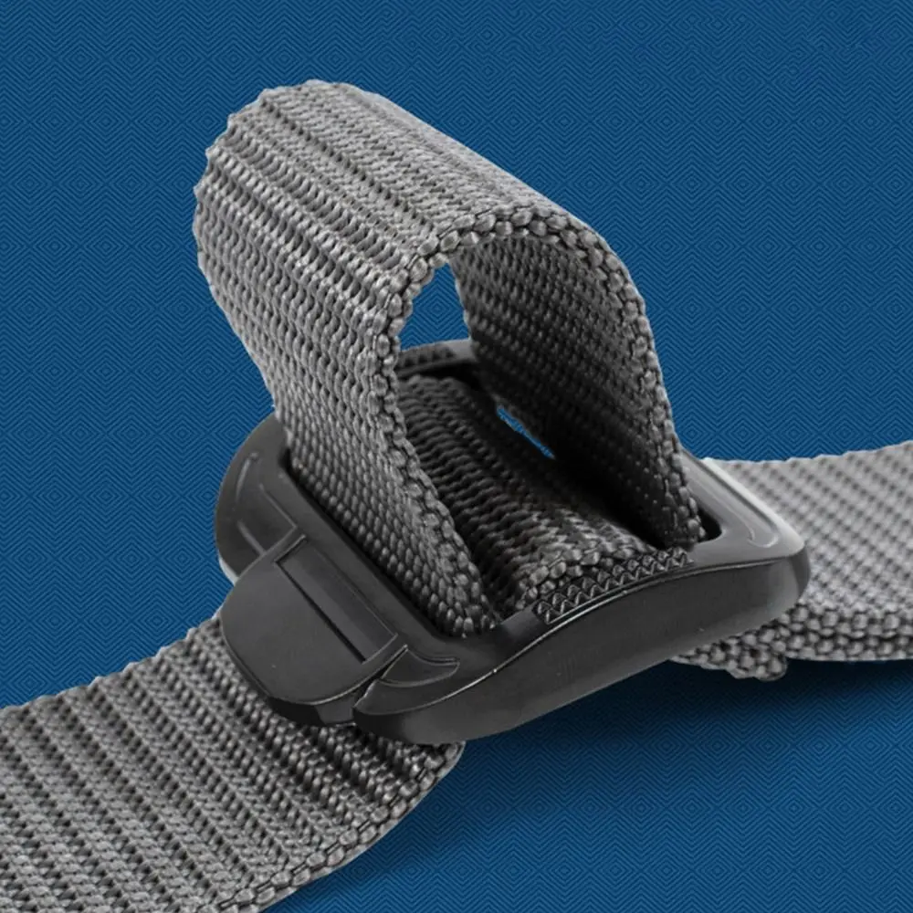 Nylon Outdoor Belt Men's Belt Alloy Button Unisex Free Size 3.8cm Wide Nylon Belt Waistband
