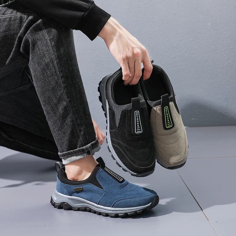 High Quality Indestructible Man Shoe Sneakers Breathable Running Shoes Lightweight  Anti-slip Outdoor Men's Sneakers Male Shoes