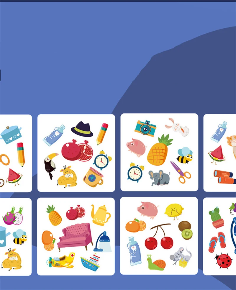 Kids Memory Matching Crazy Cards Toy Parent-child Interactive Cognition Games Early Educational Montessori Logical Thinking Toys