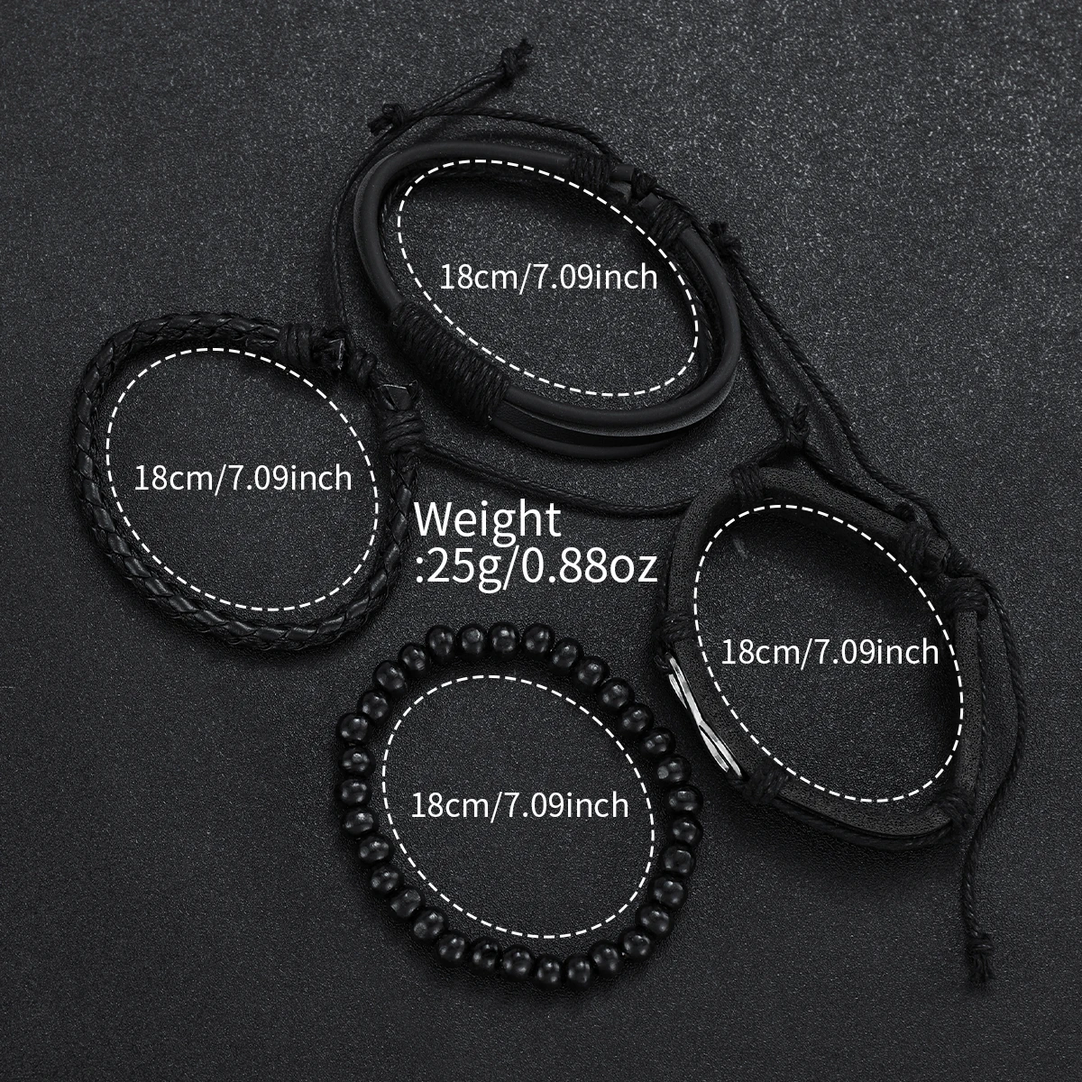 4/5PCS Fashion Men's Watches Man Business Quartz Wristwatch Vintage Leather Bracelets Set Reloj Hombre(Without Box)