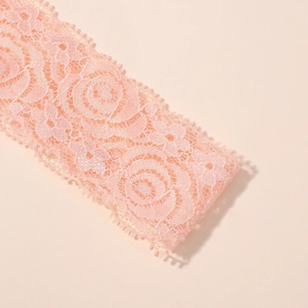 1Pc Baby Lace Headscarf Astique Suitable Newborn Girl Flower Headband Elastic Hairband Turban Soft Toddler Hair Accessories