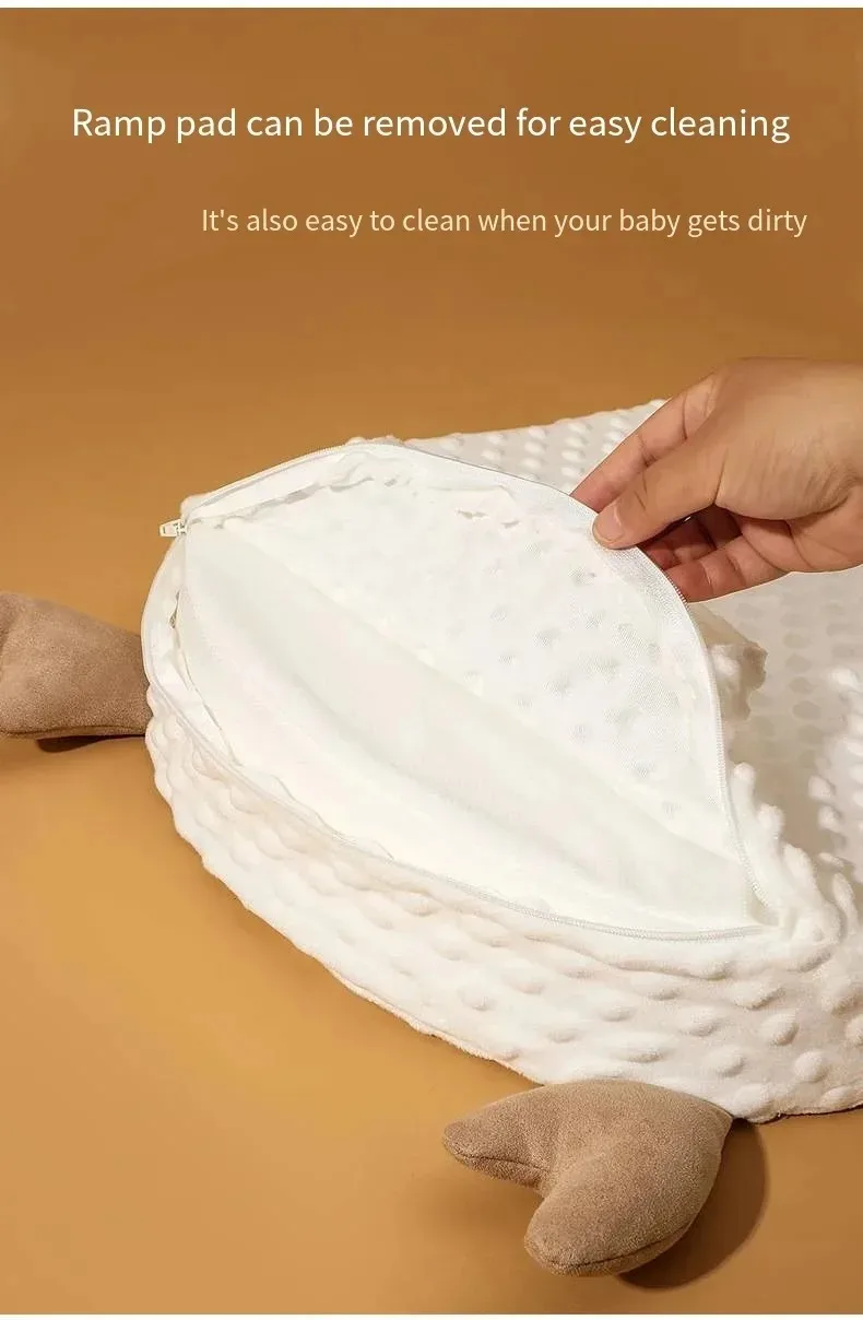 0-2t Baby Anti Emesis Slope Pad Newborn Lying Feeding Device Nursing Pillow Anti Overflow Sleeping Pad 2024 Baby Nursing Pillow