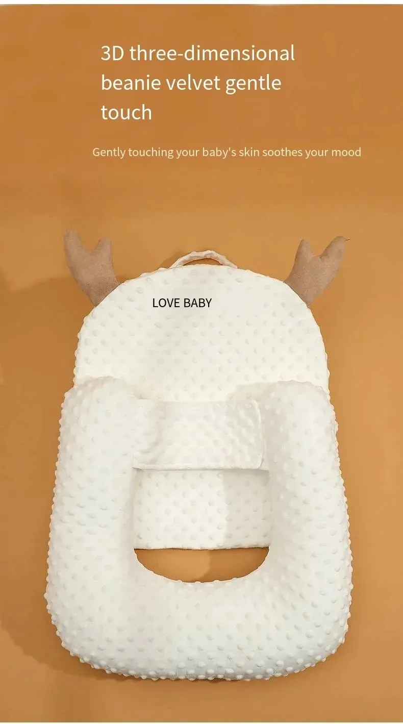 0-2t Baby Anti Emesis Slope Pad Newborn Lying Feeding Device Nursing Pillow Anti Overflow Sleeping Pad 2024 Baby Nursing Pillow