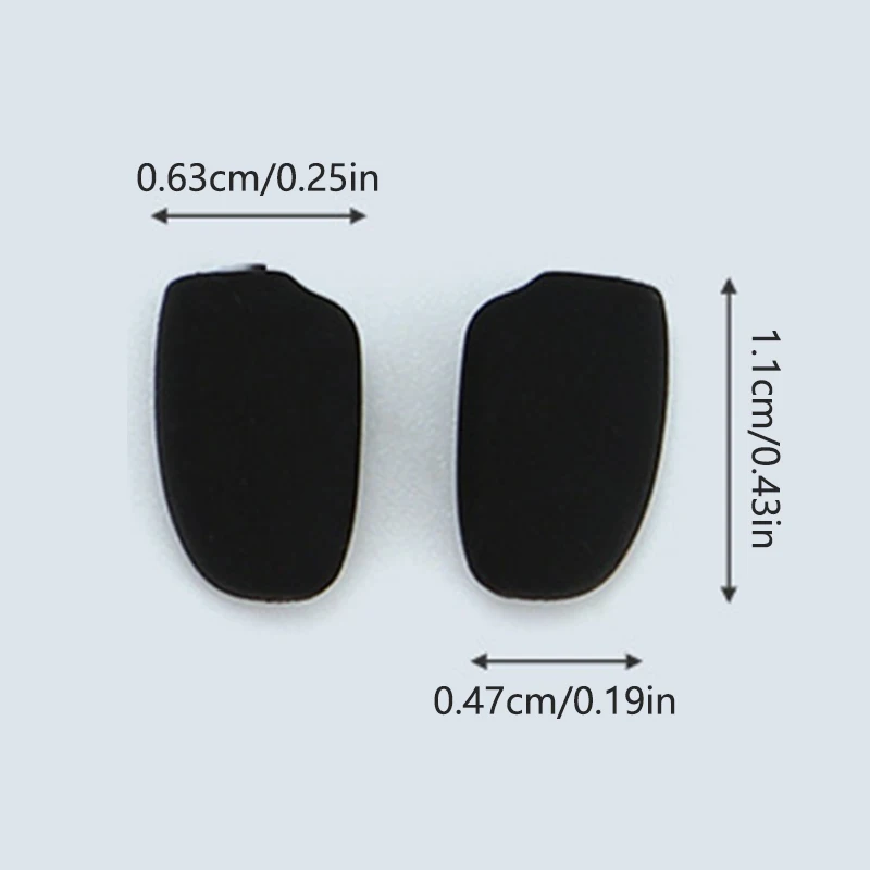 5Pair Color Anti-slip Silicone Nose Pads For Eyeglasses Glasses Frame Plug-in Nose Pad Eyewear Accessories